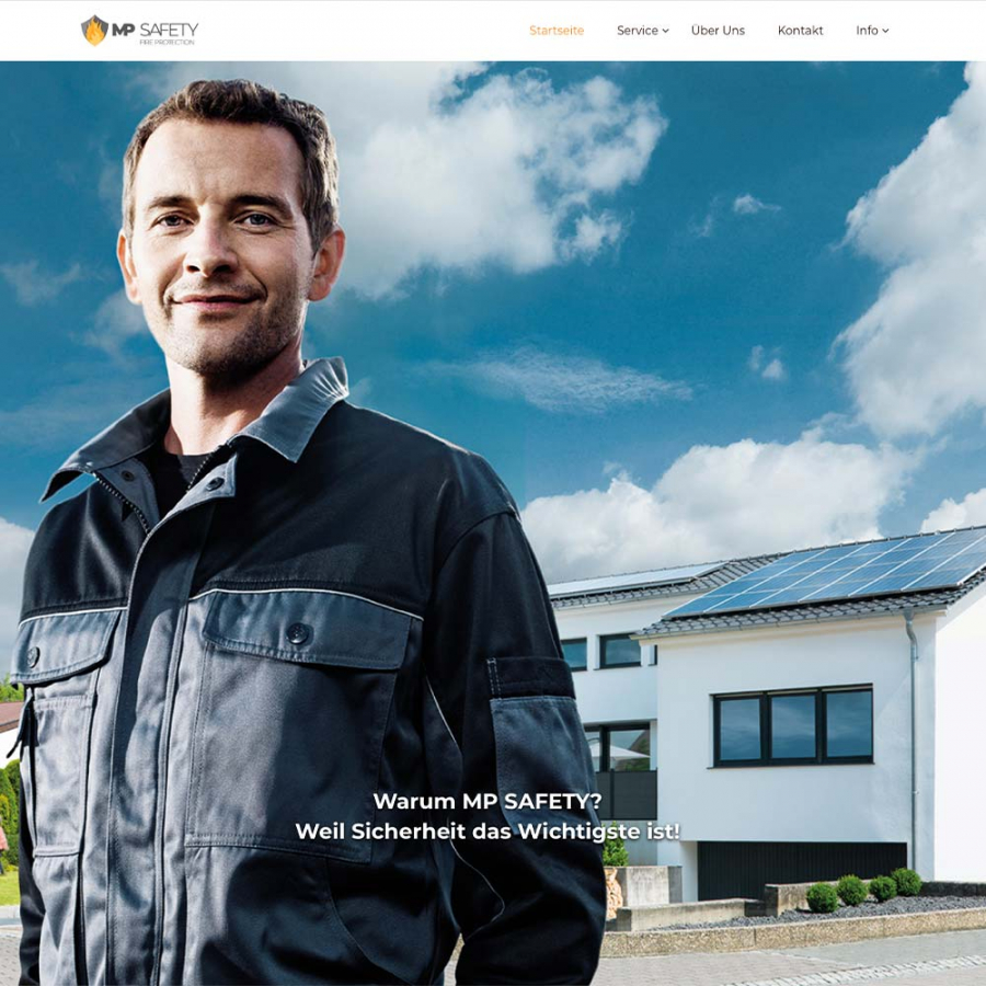 Website für die MP Safety
